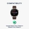 Sada 2 řemínků Kwmobile pro Huawei Watch 4/Watch 4 Pro/Watch 3, tmavě zelená/modrá, silikon, KWM000024SW002C