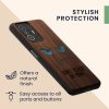 Kryt Kwmobile pro Xiaomi 11T/11T Pro, Hnědý/Modrý, Dřevo, KWM000014HW010C