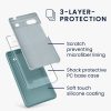 Pouzdro Kwmobile pro Google Pixel 6a, tmavě zelené, silikonové, KWM000015FZ044C