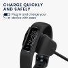 Kwmobile USB napájecí kabel pro Garmin Vivosmart 4, černý, plastový, KWM000024UD001C