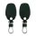 Kryt klíče od auta Kwmobile pro Dacia/Renault 2 Buttons, tmavě zelená, ekologická kůže, KWM000024UT002C