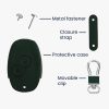 Kryt klíče od auta Kwmobile pro Dacia/Renault 2 Buttons, tmavě zelená, ekologická kůže, KWM000024UT002C