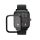 Sada 2 ks ochranných fólií Kwmobile pro Amazfit GTS 2 Mini, transparentní/černá, polymer, KWM000024VG001C