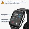 Sada 2 ks ochranných fólií Kwmobile pro Amazfit GTS 2 Mini, transparentní/černá, polymer, KWM000024VG001C