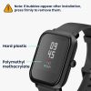 Sada 2 ks ochranných fólií Kwmobile pro Amazfit Bip 3, transparentní/černá, polymer, KWM000024VH001C