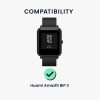 Sada 2 ks ochranných fólií Kwmobile pro Amazfit Bip 3, transparentní/černá, polymer, KWM000024VH001C