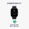 Sada 2 ks ochranných fólií Kwmobile pro Amazfit Bip U/Bip U Pro, transparentní/černá, polymer, KWM000024VJ001C