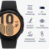 Sada 2 ks ochranných fólií Kwmobile pro Samsung Galaxy Watch 4, transparentní/černá, polymer, KWM000024WE001C