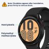 Sada 2 ks ochranných fólií Kwmobile pro Samsung Galaxy Watch 4, transparentní/černá, polymer, KWM000024WE001C