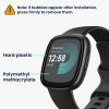 Sada 2 ks ochranných fólií Kwmobile pro Fitbit Versa 4/Sense 2, transparentní/černá, polymer, KWM000024WK001C