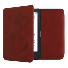  Pouzdro Kwmobile pro Kobo Clara 2E, tmavě červené, ekologická kůže, KWM000017UJ009C