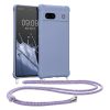 Pouzdro Kwmobile se šňůrkou na krk pro Google Pixel 7a, modré, silikonové, KWM000019YH005C
