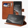 Pouzdro Kwmobile pro Google Pixel 7a, šedé/hnědé, textilní, KWM000020HX001C