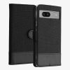 Pouzdro Kwmobile pro Google Pixel 7a, černé, textilní, KWM000020HX002C