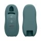 Kryt klíče od auta Kwmobile pro Peugeot 3 Buttons, tmavě zelený, silikon, KWM000008IA003C