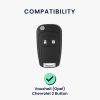 Kryt na klíče od auta Kwmobile pro Opel/Chevrolet 2 Buttons, tmavě zelená, silikon, KWM000008LV004C