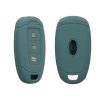 Kryt na klíče od auta Kwmobile pro Hyundai 3 Buttons - Keyless Go, tmavě zelený, silikon, KWM000009FX002C