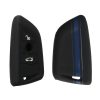 Kwmobile Kryt na klíče od auta pro BMW 3 Buttons - Smart Key, Black/Modrý, Silikon, KWM000010NQ002C