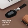 Kryt na klíče od auta Kwmobile pro Peugeot/Citroen 3 tlačítka - Smart Key, černá/šedá, ekologická kůže, KWM000024XO002C