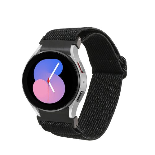 Řemínek Kwmobile pro Samsung Galaxy Watch 5/Galaxy Watch 5 Pro/Galaxy Watch 4, černý, nylon, KWM000024XZ001C
