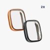 Sada 2 ks pouzder Kwmobile pro Xiaomi Redmi Watch 3 Active, černá/růžová, silikonová, KWM000024YF002C