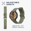 Řemínek Kwmobile pro Samsung Galaxy Watch 5/Galaxy Watch 5 Pro/Galaxy Watch 4, zelený, textilní, KWM000024YM002C