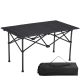 Masa pliabila Navaris din aluminiu, 95x55 cm, versatila, negru, NAV0000272F001C