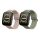 Sada 2 řemínků Kwmobile pro Amazfit Bip 5/GTR 4, zelená/růžová, silikon, KWM000024YT003C