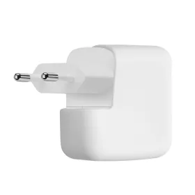   Kryt nabíječky Kwmobile pro Apple 35W Dual USB-C napájecí adaptér, bílý, silikon, KWM000024YY001C