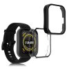 Sada 2 ks krytů Kwmobile s bezpečnostním sklem pro Amazfit Bip 5, Transparent/Black, Plastic, KWM000024ZC002C