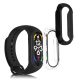 Sada 2 kompletních krytů Kwmobile pro Xiaomi Mi Band 7, průhledné/černé, plastové, KWM000024ZE002C