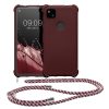 Pouzdro Kwmobile pro Google Pixel 4a, vínové, silikonové, KWM0000126T014C