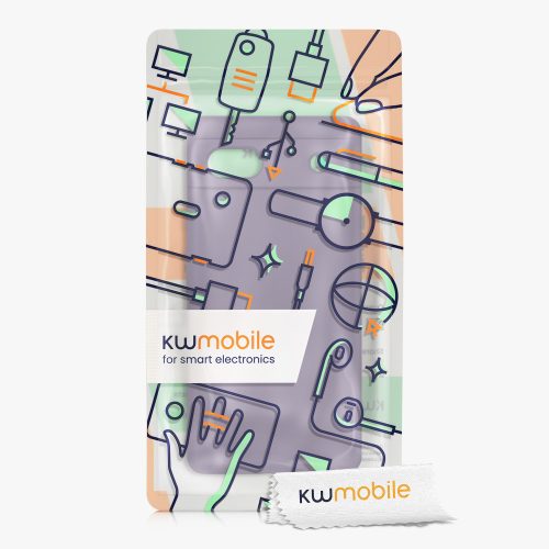 Pouzdro Kwmobile pro Google Pixel 6a, tmavě fialové, silikonové, KWM000015FZ051C