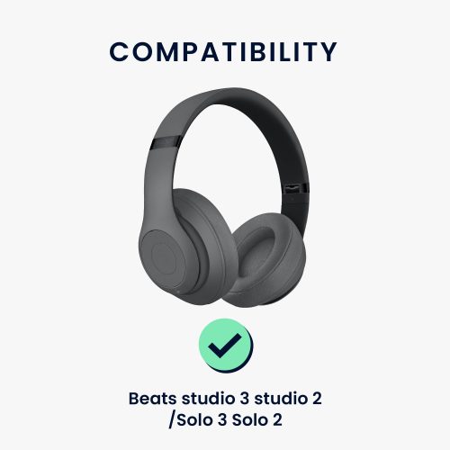 Kwmobile sluchátkový pásek pro Beats Studio 3/Studio 2/Solo 3, černý, neopren, KWM0000250S001C