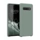 Pouzdro Kwmobile pro Samsung Galaxy S10, zelené, silikonové, KWM000009QK053C