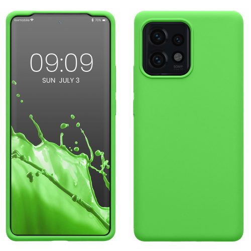 Kryt Kwmobile pro Motorola Edge 40 Pro/Edge Plus (2023), zelený, silikon, KWM0000190S008C