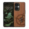 Kryt Kwmobile pro OnePlus Nord CE 3 Lite/Nord N30, hnědý/modrý, dřevo, KWM000022NS001C