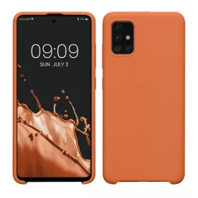   Pouzdro Kwmobile pro Samsung Galaxy A51, oranžové, silikonové, KWM000010ZA052C