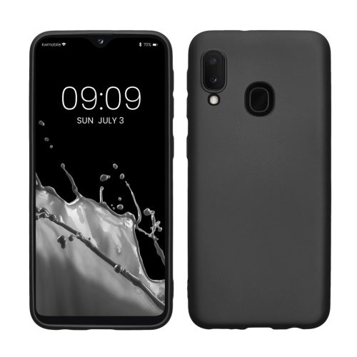 Pouzdro Kwmobile pro Samsung Galaxy A20e, šedé, silikonové, KWM0000102K012C