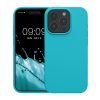 Kryt Kwmobile pro Apple iPhone 15 Pro, světle modrý, silikon, KWM000020CC015C
