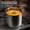 Oala Navaris, inox, cu sita integrata, 5.7L, pentru toate tipurile de aragaz, NAV000010CS002C