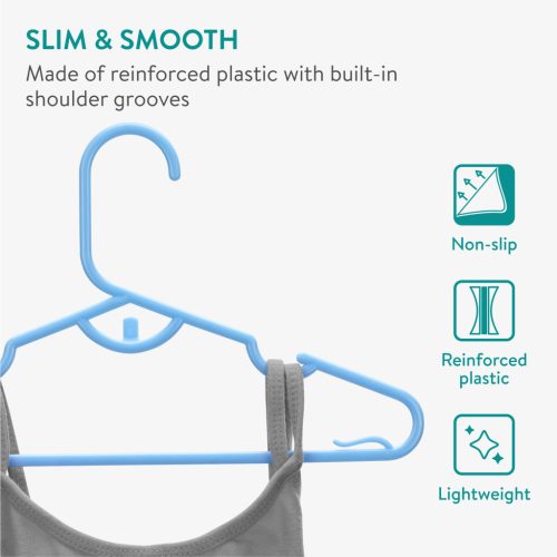 Set 20 umerase copii Navaris, antiderapante, 29x17x1 cm, albastru, plastic