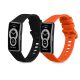 Sada 2 řemínků Kwmobile pro Huawei Band 8, černá/oranžová, silikonová, KWM0000198N005C