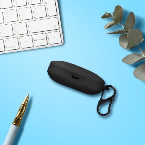 Pouzdro na sluchátka Kwmobile pro Xiaomi Redmi Buds 5, černé, silikonové, KWM0000251H001C