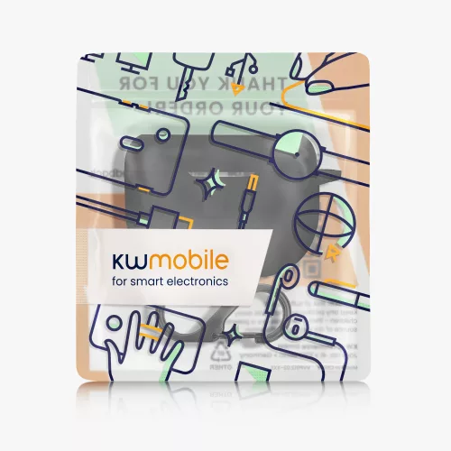 Pouzdro na sluchátka Kwmobile pro Jabra Elite 8 Active, černé, silikonové, KWM0000251I001C