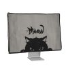 Kryt Kwmobile pro 31-32palcový monitor, šedo/černý, plastový, KWM000008YG009C