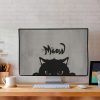 Kryt Kwmobile pro 31-32palcový monitor, šedo/černý, plastový, KWM000008YG009C