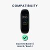 Řemínek Kwmobile pro Xiaomi Mi Band 6/Mi Band 5/Mi Band 4, černý, silikon, KWM0000182K004C