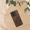 Kryt Kwmobile pro Xiaomi 13T/13T Pro, Hnědý/Modrý, Dřevo, KWM000020IR002C