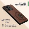 Kryt Kwmobile pro Xiaomi 13T/13T Pro, Hnědý/Modrý, Dřevo, KWM000020IR002C